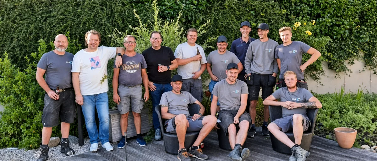 Het volledige team van Cose samen op de foto