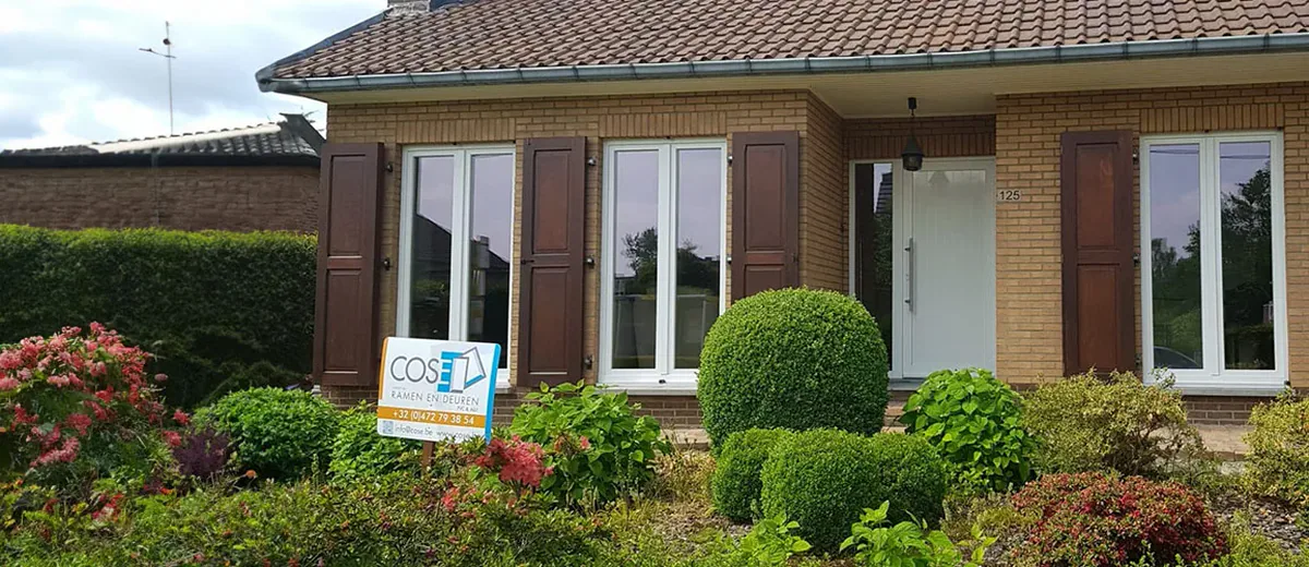 Renovated house with new windows and front door from Cose
